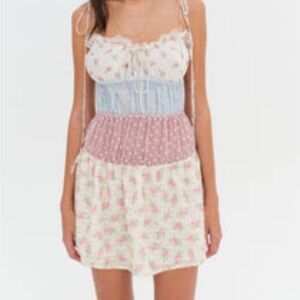 For Love And Lemons Pastel Floral Mini Dress